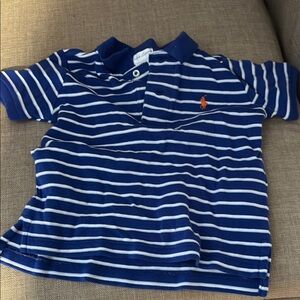 Striped Blue Kids Polo Shirt